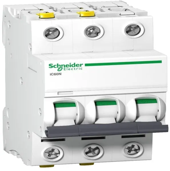 Schneider Electric Acti9 iC60N 3P 32A Doppelklemme C-Charakteristik 6/10kA 230V Breite 54mm