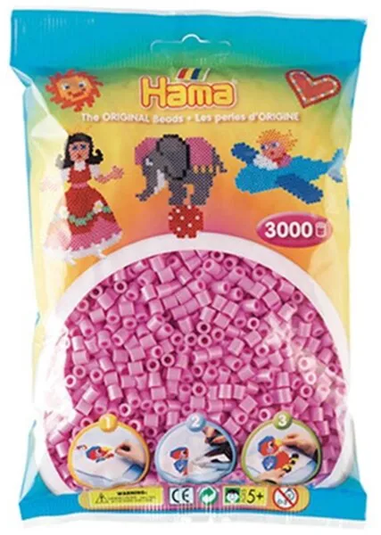 HAMA Midi Perlen 3000 St Pastellrosa