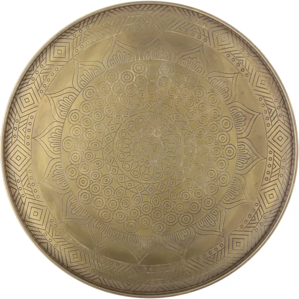 BLOOMINGVILLE Conan Tablett, Gold, Metall, D40xH2 cm